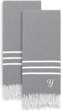 Personalized Alara Turkish Pestemal 2-Pc. Hand Towel Set Bedding