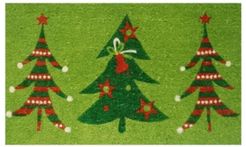 Christmas Trio 17" x 29" Coir/Vinyl Doormat Bedding
