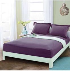 Silky Soft Single Fitted Sheet Full Purple Bedding