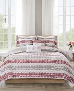 510 Design Neda Full/Queen 5 Piece Reversible Print Comforter Set Bedding