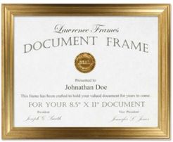 Sutter Burnished Gold Picture Frame - 8.5" x 11"