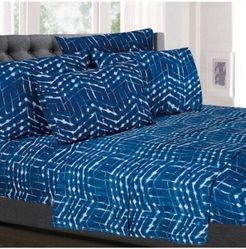 Printed Cal King 6-Pc Sheet Set Bedding