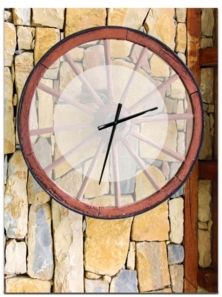 Designart Oversized Rustic Metal Wall Clock