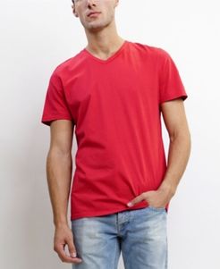 1804 TMV002CJ Mens Cotton Jersey Short-Sleeve V-Neck T-Shirt