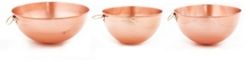 International Solid Copper Beating Bowls - 3 Piece Set