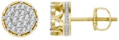 Diamond (3/4 ct.t.w.) Earring Set in 10k Yellow Gold
