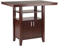 Albany High Table with Cabinet and Shelf