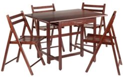 Taylor 5-Piece Drop Leaf Table with 4 Folding Chairs Set