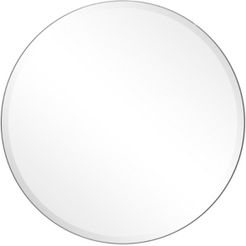 Frameless Beveled Round Wall Mirror - 30" x 30"