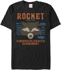 Guardians of the Galaxy Vol. 2 Rocket Cybernetic Genetic Experiment Short Sleeve T-Shirt