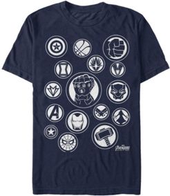 Avengers Infinity War The Avengers Emblems Short Sleeve T-Shirt