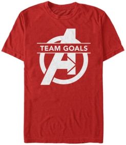 Avengers Endgame Team Goals Logo Short Sleeve T-Shirt