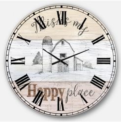 Farmhouse Oversized Metal Wall Clock