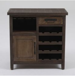 Wine Station Wood Console Cabinet