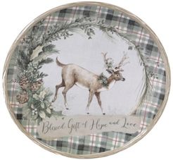 Holly and Ivy Round Platter