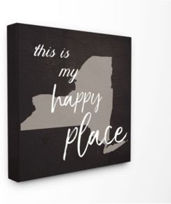 This is My Happy Place New York Canvas Wall Art, 24" x 24"