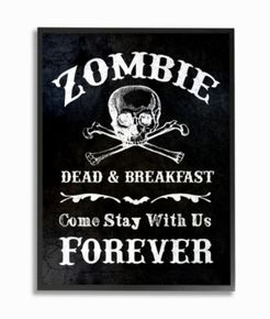 Zombie Bed and Breakfast Framed Giclee Art, 11" x 14"