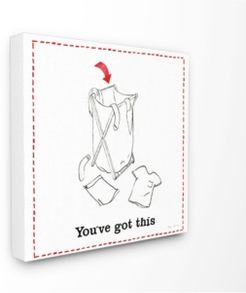 You've Got This Laundry Hamper Canvas Wall Art, 24" x 24"