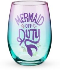 Mermaid off Duty Stemless Wine Glass