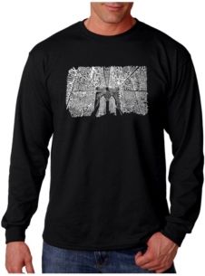 Word Art Long Sleeve T-Shirt- Brooklyn Bridge