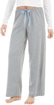 Heart-Print Pajama Pants