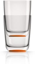 by Palm Tritan Forever-Unbreakable Highball Tumbler with Orange non-slip base, Set of 2