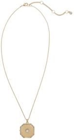 Christian Siriano Gold Tone Necklace Locket Pendant