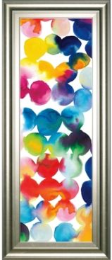 Bright Circles Iii by Wild Apple Portfolio Framed Print Wall Art - 18" x 42"