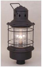 Hyannis Coastal Clear Glass Post Mount Light