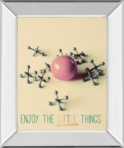 Enjoy The Little Things by Gail Peck Mirror Framed Print Wall Art, 22" x 26"