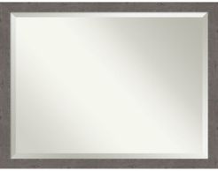 Rustic Plank Framed Bathroom Vanity Wall Mirror, 43.25" x 33.25"