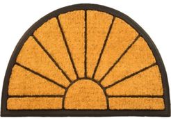 Sunrise Rubber Backing Coco Welcome Doormat, 18" x 30" Bedding