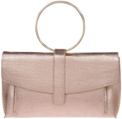 Metallic Coated Envelope Clutch with Ring Handle