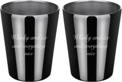 by Cambridge "Whiskey Ice Everything Nice" Double Old Fashion Cups - Set of 2