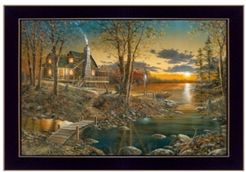 Comforts of Home By Jim Hansen, Printed Wall Art, Ready to hang, Black Frame, 20" x 14"