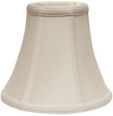 Cloth & Wire Slant Bell Softback Lampshade with Washer Fitter