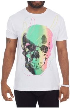 3D Graphic Paint Spatter Skull T-Shirt