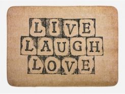Live Laugh Love Bath Mat Bedding