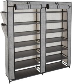 7 Tier Double Wide 14 Shelf Shoe Closet