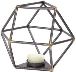 American Art Decor Geometric Tealight Candle Holder Triangular Base Table Top Sculpture