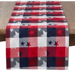 Checkered Tablecloth with Stars Design