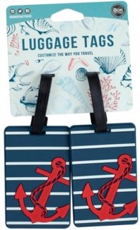 Coastal Themed 2-Pc. Luggage Tag Set