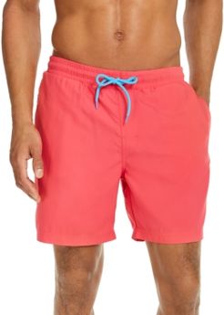 Quick-Dry Performance Solid 7" Swim Trunks, Created for Macy's