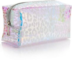 Leopard-Print Holographic Cosmetics Bag, Created for Macy's