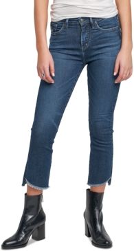 Fleet Step-Hem Kick-Cropped Jeans