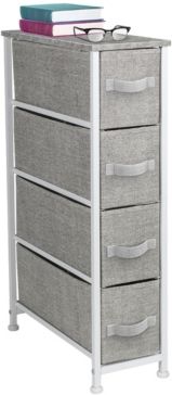 Narrow Dresser Tower with 4 Drawers