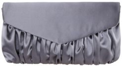 Salome Satin Pleated Clutch