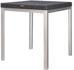 Russ Rattan Dining Table with Aluminum Legs