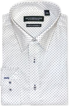 Modern-Fit Pin-Dot Dress Shirt