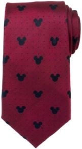 Mickey Mouse Pin Dot Men's Tie